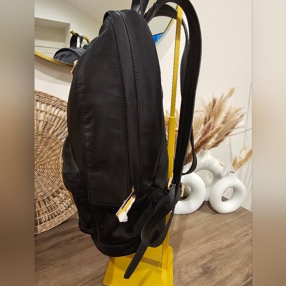 NWT Black MK Nylon Leather Strap Backpack - Picture 4 of 8